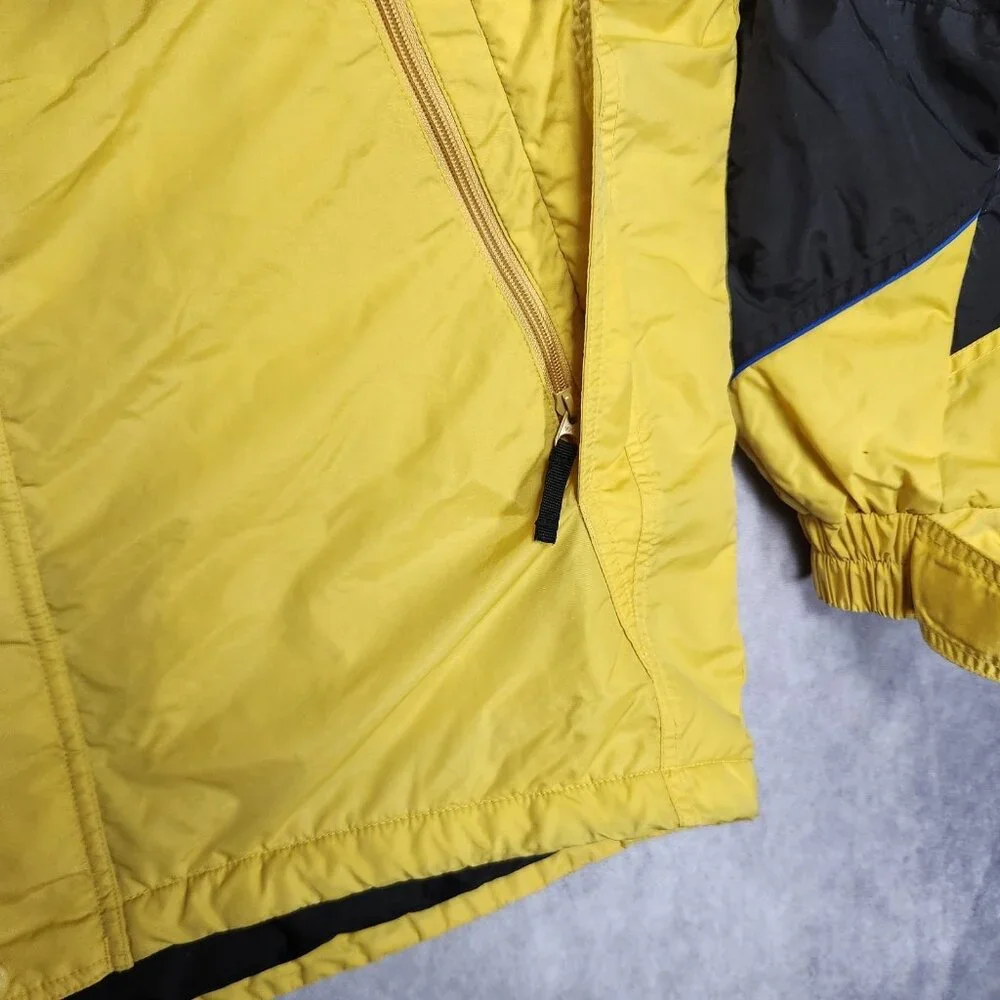 VTG Columbia Mens‎ Jacket size Large Yellow Zip Up Front Insulated Fleece Lined
